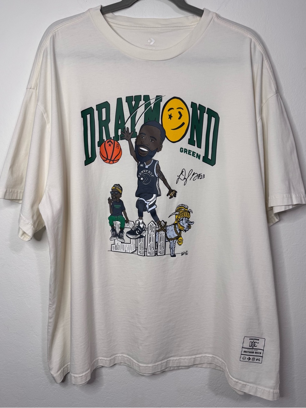 Rare Converse Gender Free Draymond Green Men's Golden State Warriors Shirt  XL